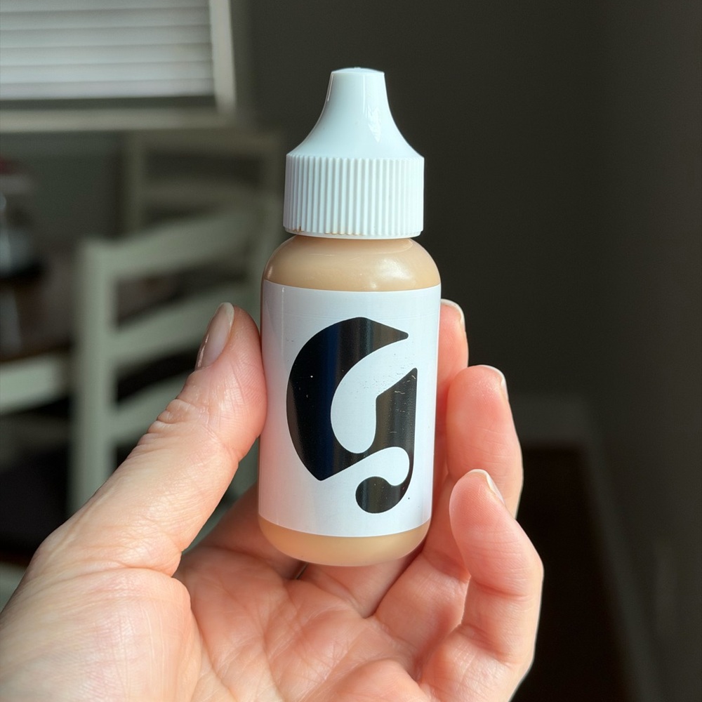 Glossier G9 perfecting skin tint, almost full